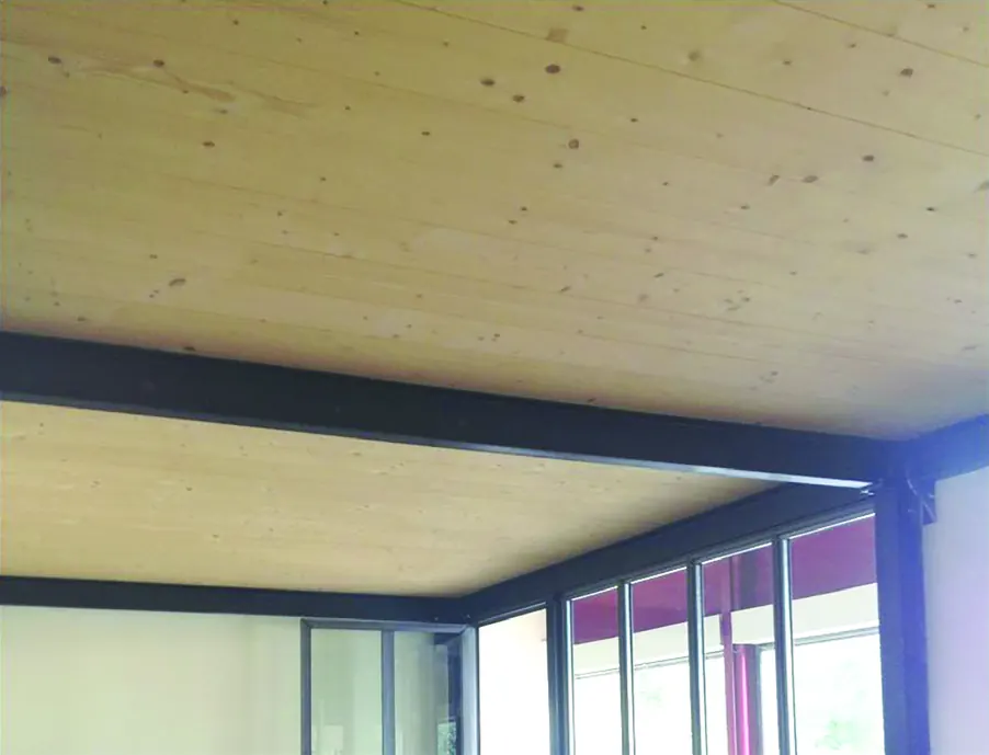 Dalle-bois : plancher et plafond en une opération