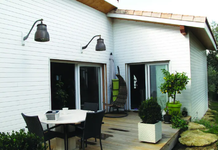Funlam® épicéa profil 21, saturateur gris