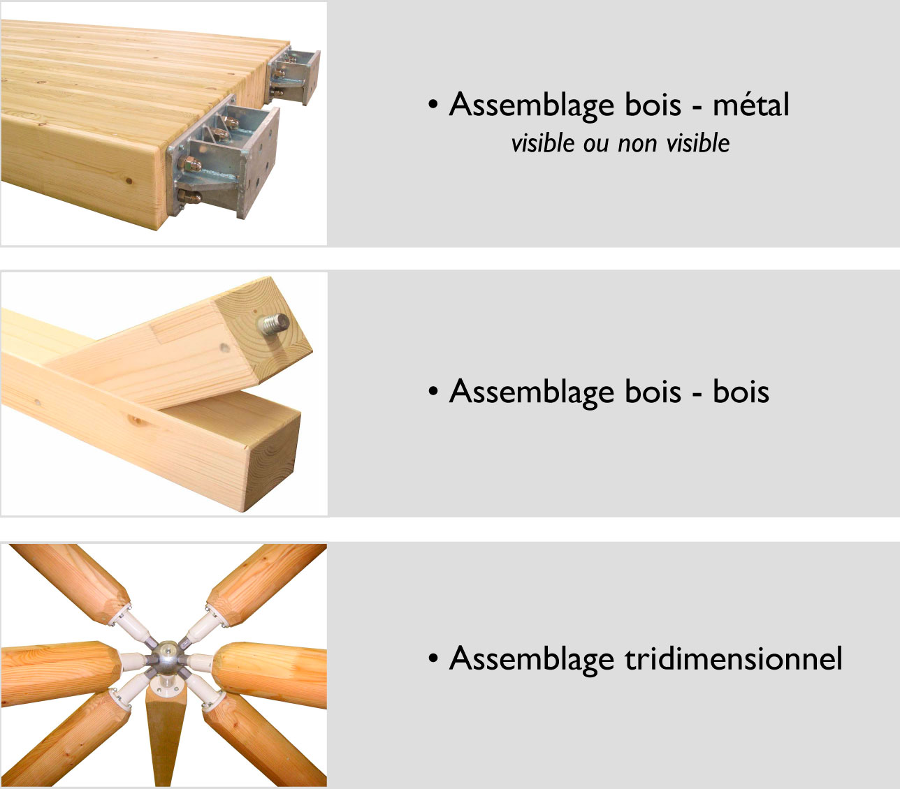 Structure bois assemblage invisible, Construction charpente en bois Résix